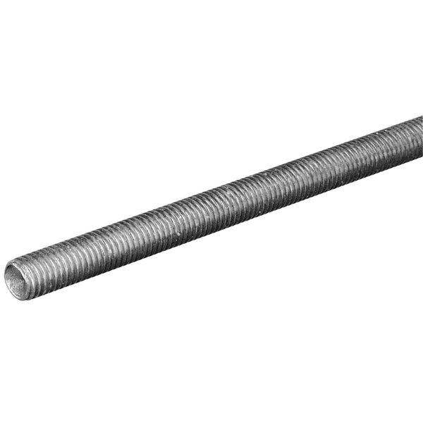 Steelworks .63in. X 24in. Threaded Rod NC Zinc 11032 - main